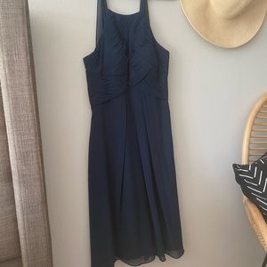 Azazie Adriana - dark navy dress